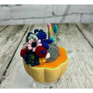 Up Cycled Pin Cushions - Handmade Embellishments - Pin Cushions - Pin Keeps